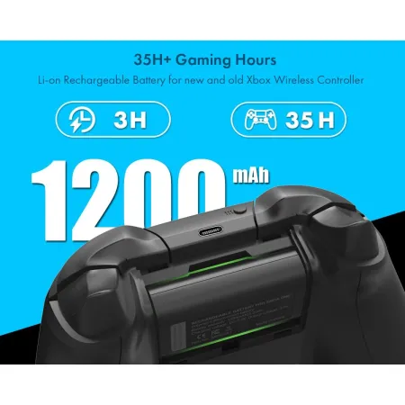 ElecGear Akumulator Litowo-jonowy do Xbox, 1200mAh Series X/S, Xbox One