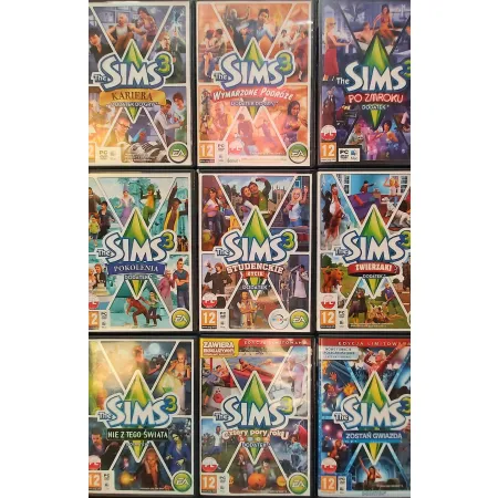 The Sims 3 PL + 6x Dodatki Zestaw gier PC