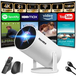 Projektor Ultra HD 2026 WiFi 6 BT 5.0 Android 11 Netflix Youtube USB
