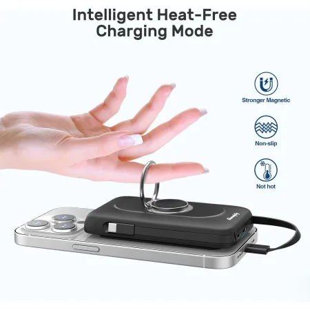 Mocny magnetyczny bezprzewodowy PowerBank Genmifly MagSafe 10000 PN-W35