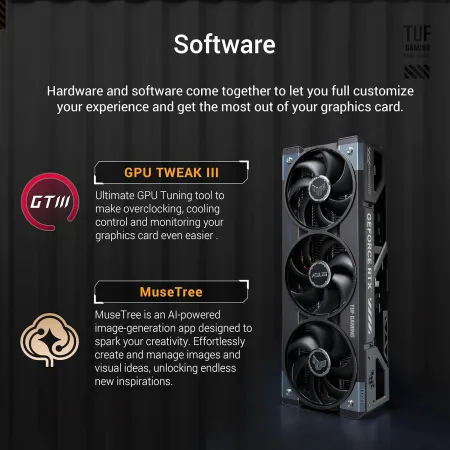 Karta graficzna ASUS TUF Gaming RTX 5080 OC 16GB GDDR7 256bit DLSS 4